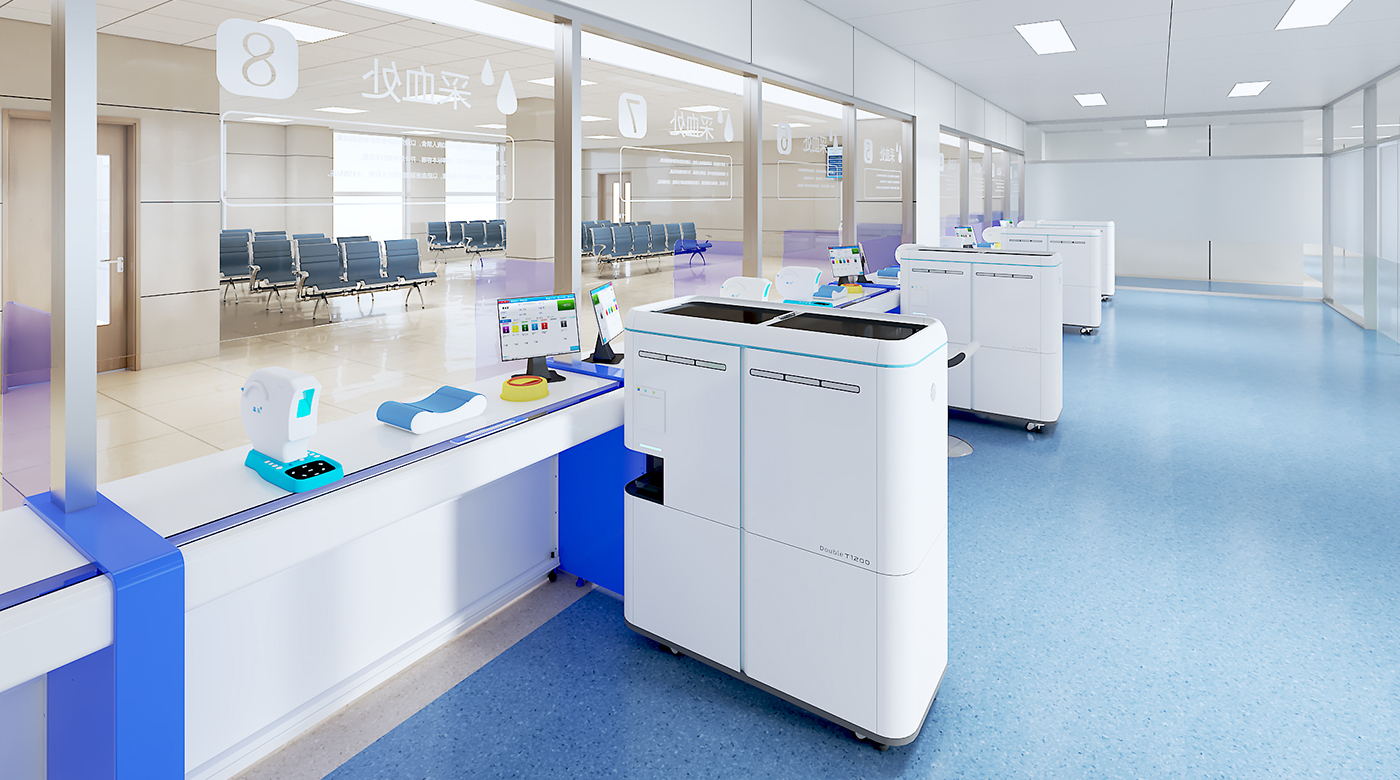 Double T1200 Before Lab Automation Labeling System